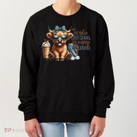Cute Highland Cow IM Not A Hot Mess Im A Spicy Disaster Women's Sweatshirt thumb 0
