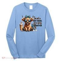 Cute Highland Cow IM Not A Hot Mess Im A Spicy Disaster Long Sleeve Shirt thumb 0
