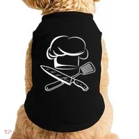 Chef Hat Culinary Sous Chef Cuisine Kitchen Chief Cook Tools Doggie Tank thumb 0