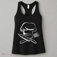 Chef Hat Culinary Sous Chef Cuisine Kitchen Chief Cook Tools Women's Tank Top thumb 3
