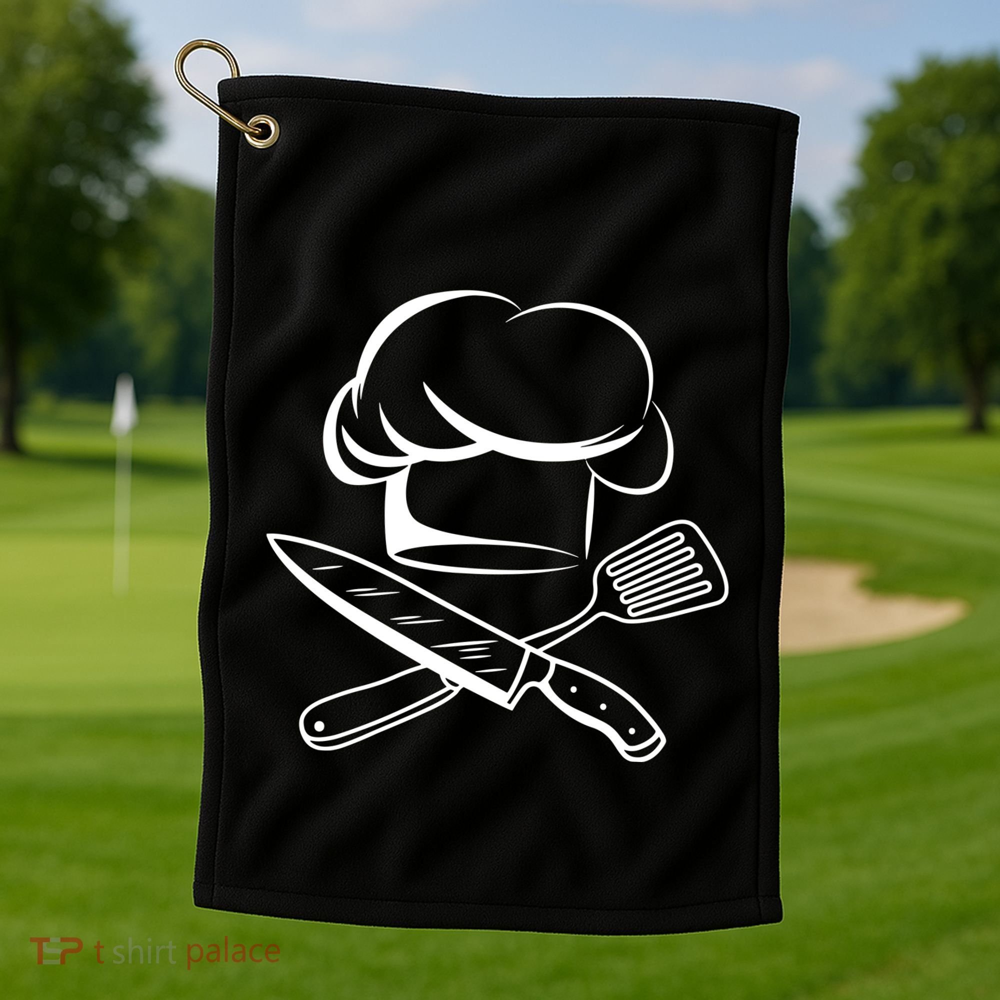 Chef Hat Culinary Sous Chef Cuisine Kitchen Chief Cook Tools Golf Towel