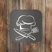 Chef Hat Culinary Sous Chef Cuisine Kitchen Chief Cook Tools Coaster thumb 0