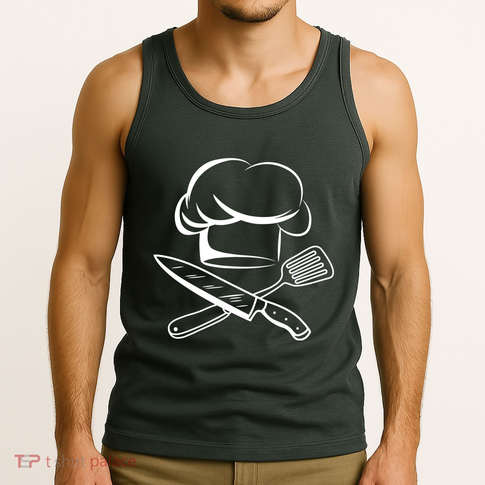 Chef Hat Culinary Sous Chef Cuisine Kitchen Chief Cook Tools Tank Top