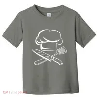 Chef Hat Culinary Sous Chef Cuisine Kitchen Chief Cook Tools Toddler T-Shirt thumb 0