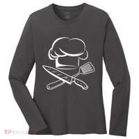 Chef Hat Culinary Sous Chef Cuisine Kitchen Chief Cook Tools Women's Long Sleeve Shirt thumb 0