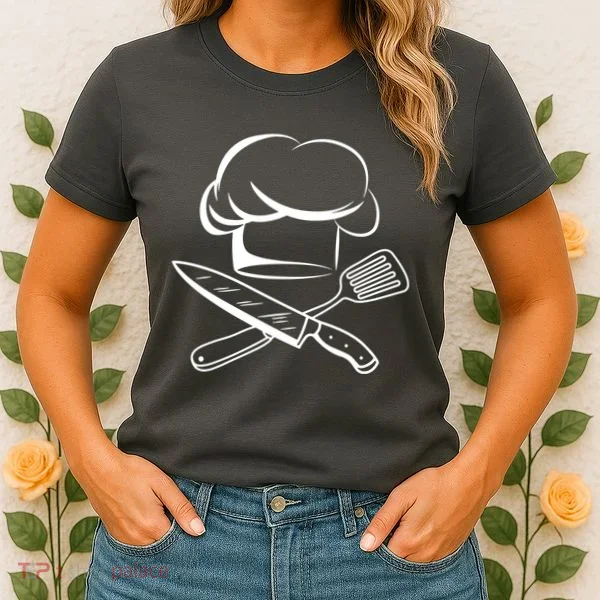 Chef Hat Culinary Sous Chef Cuisine Kitchen Chief Cook Tools Women's T-Shirt