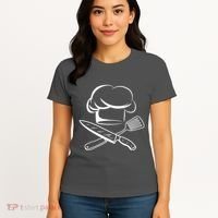 Chef Hat Culinary Sous Chef Cuisine Kitchen Chief Cook Tools Women's T-Shirt thumb 4