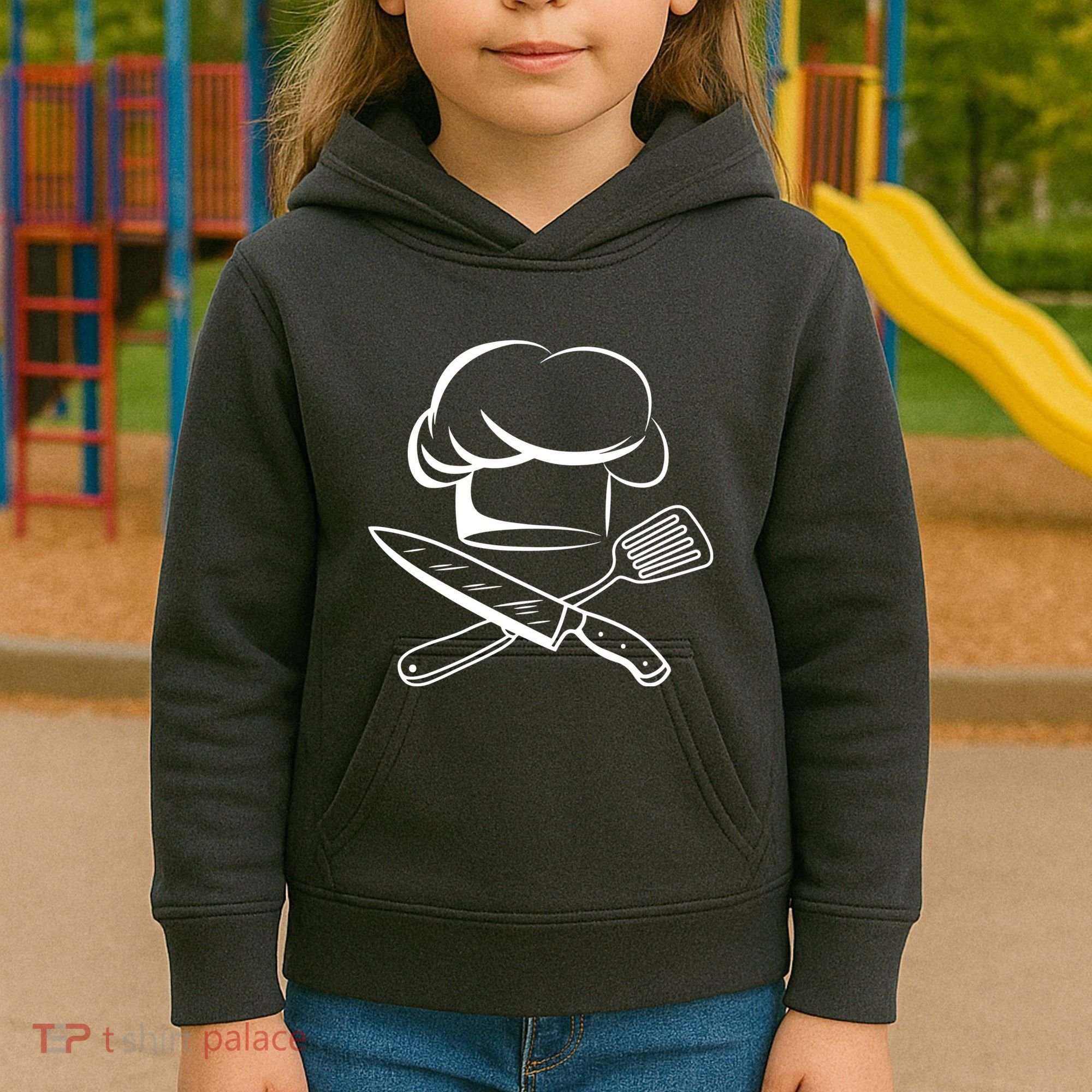 Chef Hat Culinary Sous Chef Cuisine Kitchen Chief Cook Tools Kids Hoodie