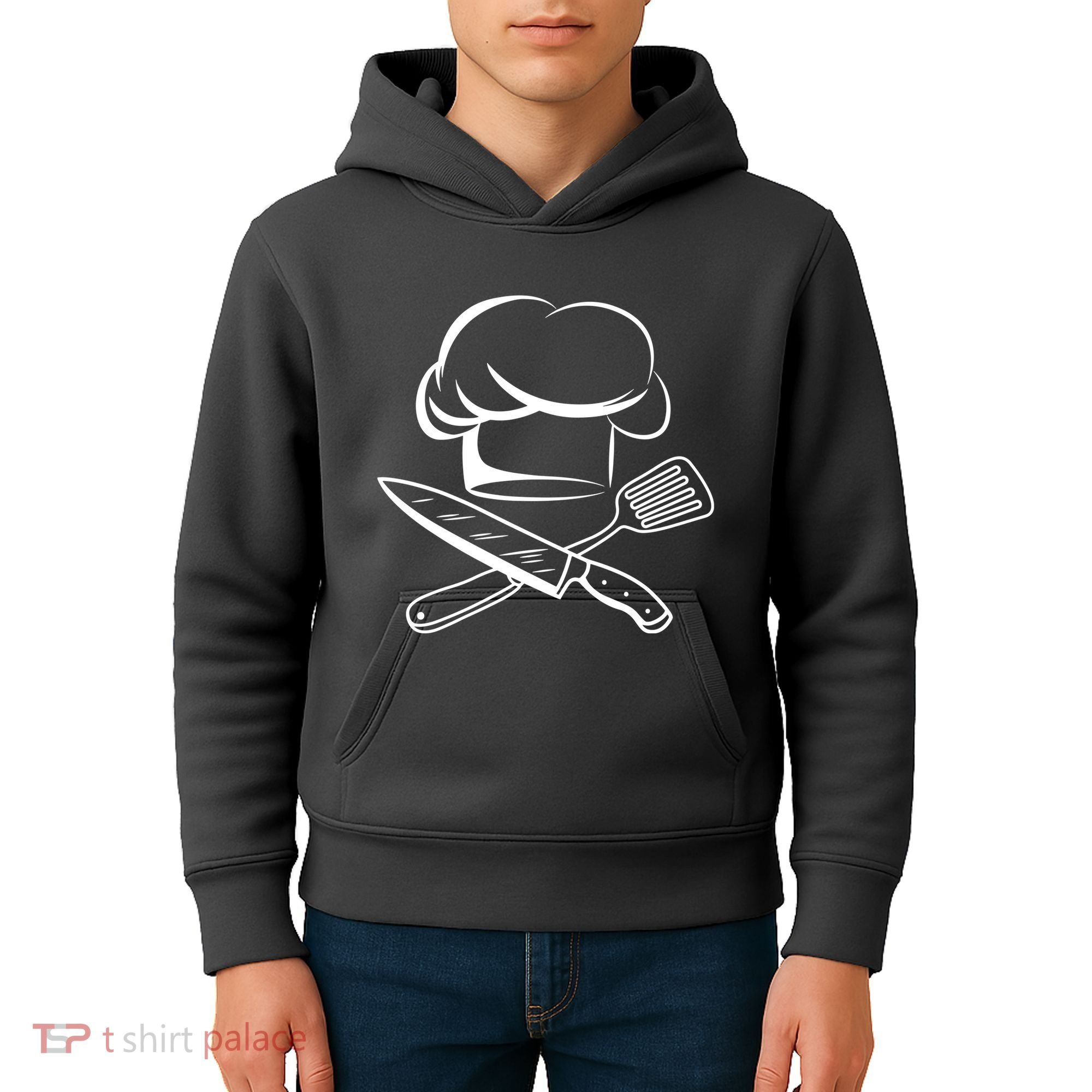 Chef Hat Culinary Sous Chef Cuisine Kitchen Chief Cook Tools Kids Hoodie