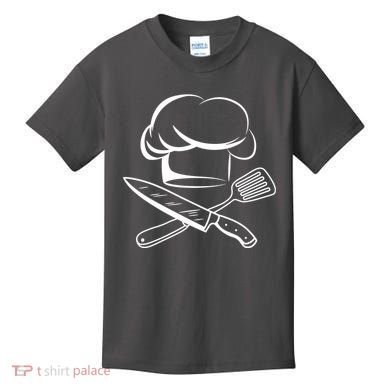 Chef Hat Culinary Sous Chef Cuisine Kitchen Chief Cook Tools Kids T-Shirt