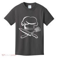 Chef Hat Culinary Sous Chef Cuisine Kitchen Chief Cook Tools Kids T-Shirt thumb 0