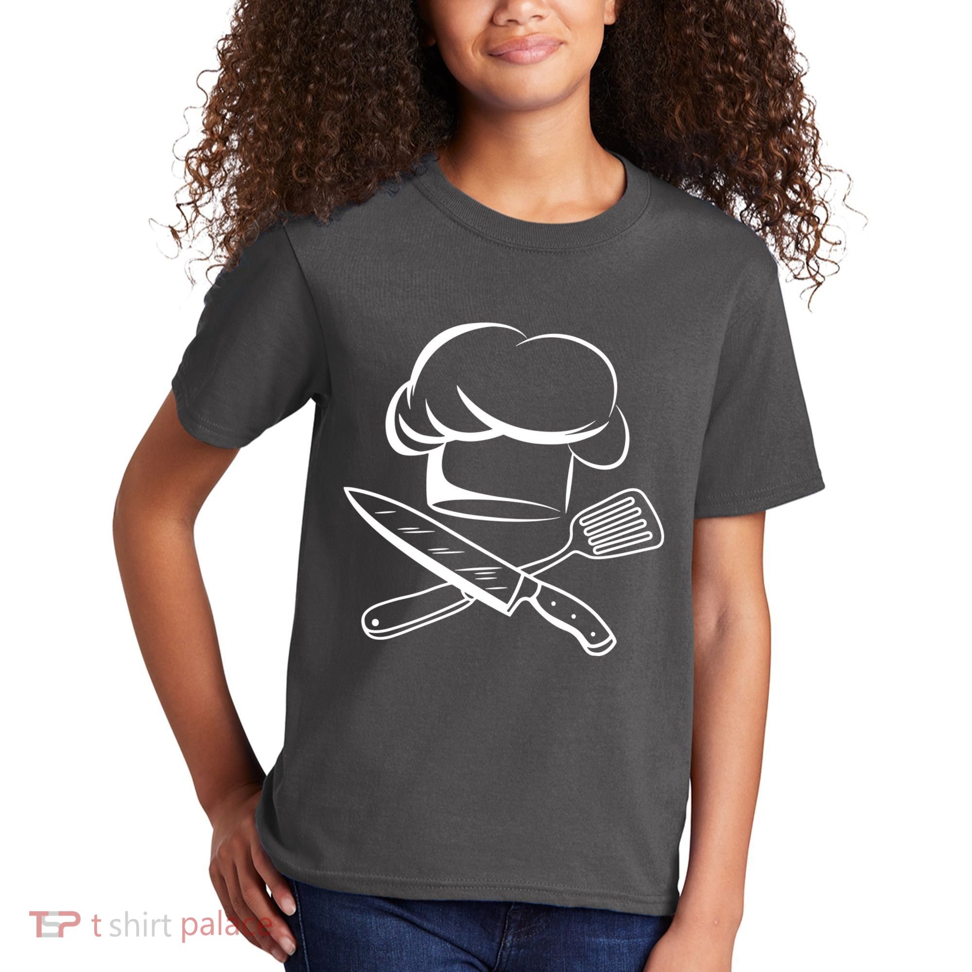 Chef Hat Culinary Sous Chef Cuisine Kitchen Chief Cook Tools Kids T-Shirt