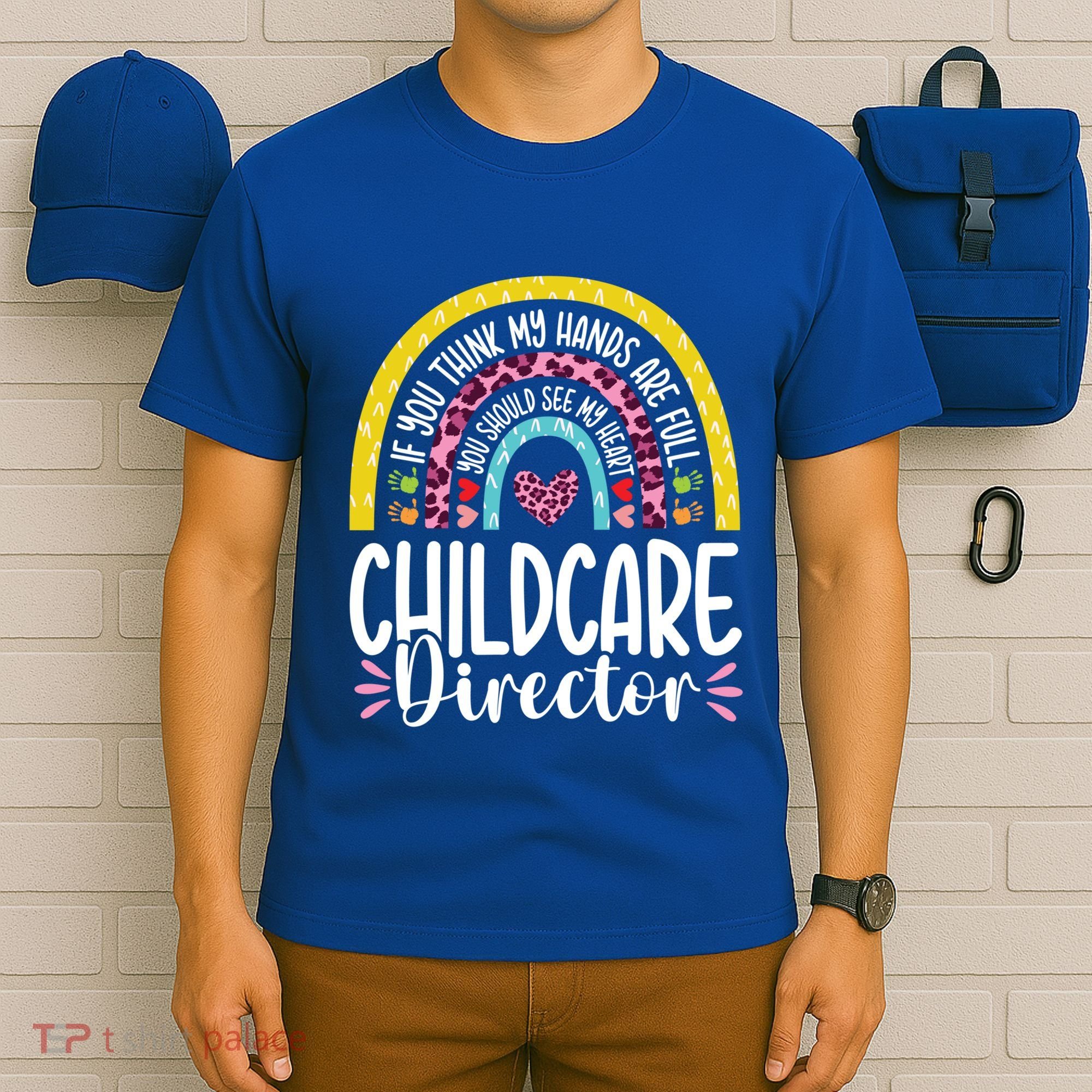 Cute Heart Care Director Daycare Teacher Appreciation Cute Gift T-Shirt