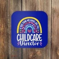 Cute Heart Care Director Daycare Teacher Appreciation Cute Gift Coaster thumb 0