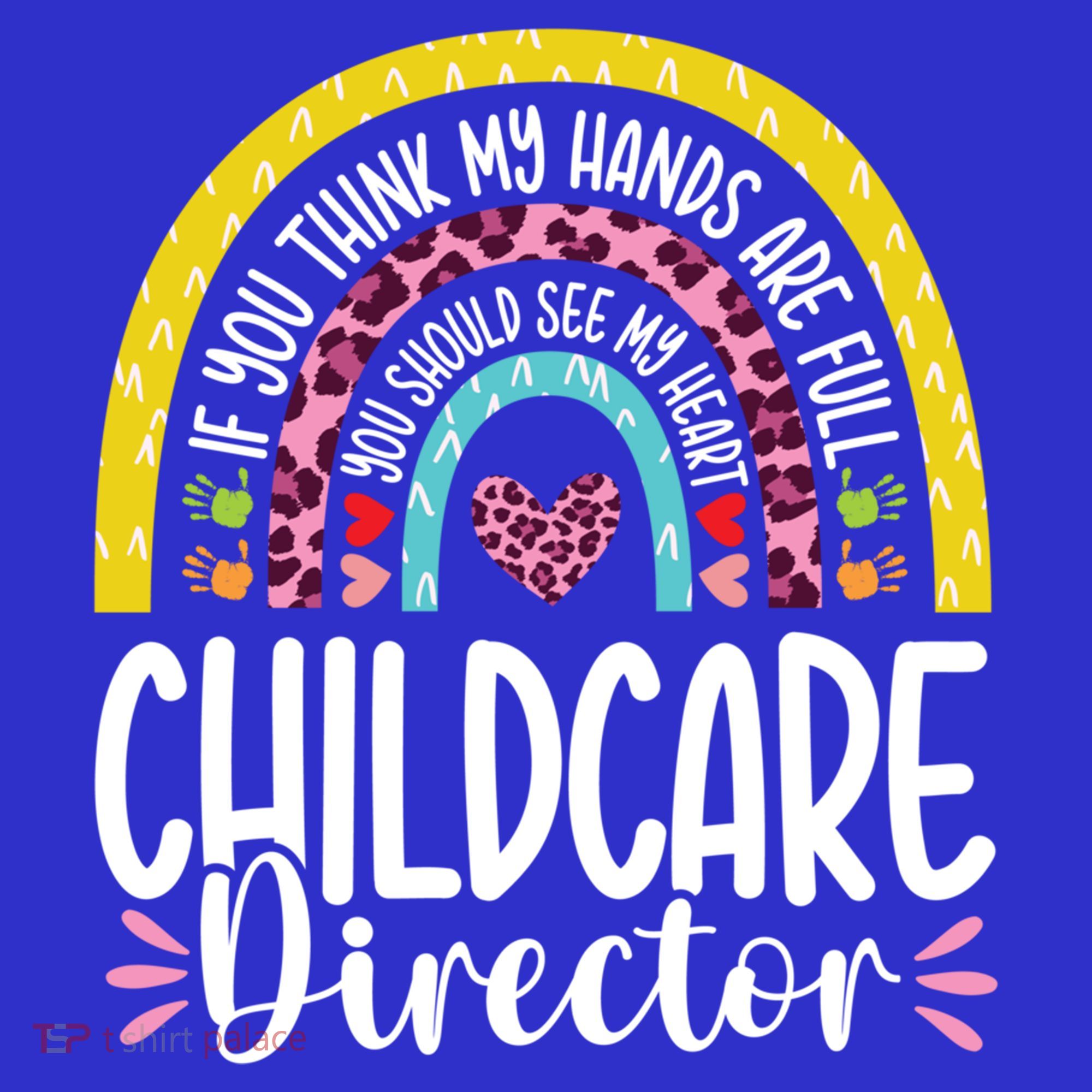 Cute Heart Care Director Daycare Teacher Appreciation Cute Gift Women's Tank Top