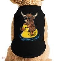 Cute Highland Cow Duck Pool Float Summer Vibes Swimming Doggie Tank thumb 0