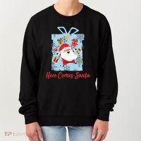 Christmas Here Comes Santa Gift Box Women's Sweatshirt thumb 0