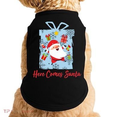 Christmas Here Comes Santa Gift Box Doggie Tank