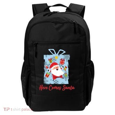 Christmas Here Comes Santa Gift Box Backpack