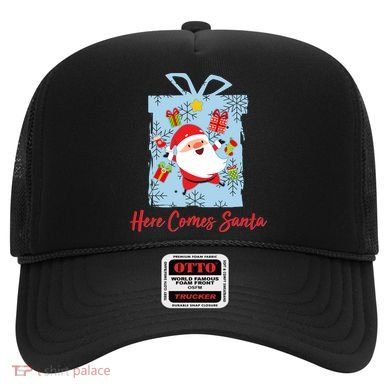 Christmas Here Comes Santa Gift Box Hat