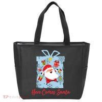 Christmas Here Comes Santa Gift Box Tote Bag thumb 0