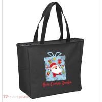 Christmas Here Comes Santa Gift Box Tote Bag thumb 2
