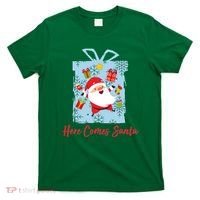 Christmas Here Comes Santa Gift Box T-Shirt thumb 0