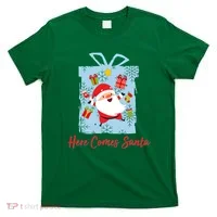 Christmas Here Comes Santa Gift Box T-Shirt thumb 0