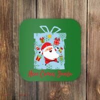Christmas Here Comes Santa Gift Box Coaster thumb 0