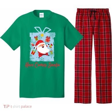 Christmas Here Comes Santa Gift Box Pajama Set
