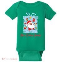Christmas Here Comes Santa Gift Box Baby Bodysuit thumb 0