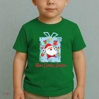 Christmas Here Comes Santa Gift Box Toddler T-Shirt thumb 2