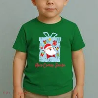 Christmas Here Comes Santa Gift Box Toddler T-Shirt thumb 2