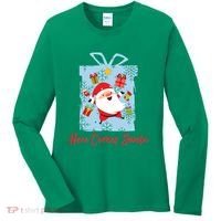 Christmas Here Comes Santa Gift Box Women's Long Sleeve Shirt thumb 0