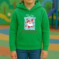 Christmas Here Comes Santa Gift Box Kids Hoodie thumb 3