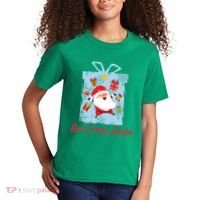 Christmas Here Comes Santa Gift Box Kids T-Shirt thumb 2