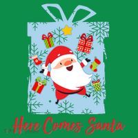 Christmas Here Comes Santa Gift Box Kids T-Shirt thumb 4