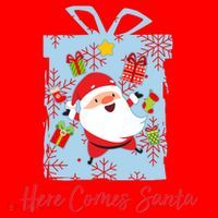 Christmas Here Comes Santa Gift Box Santa Hat thumb 1