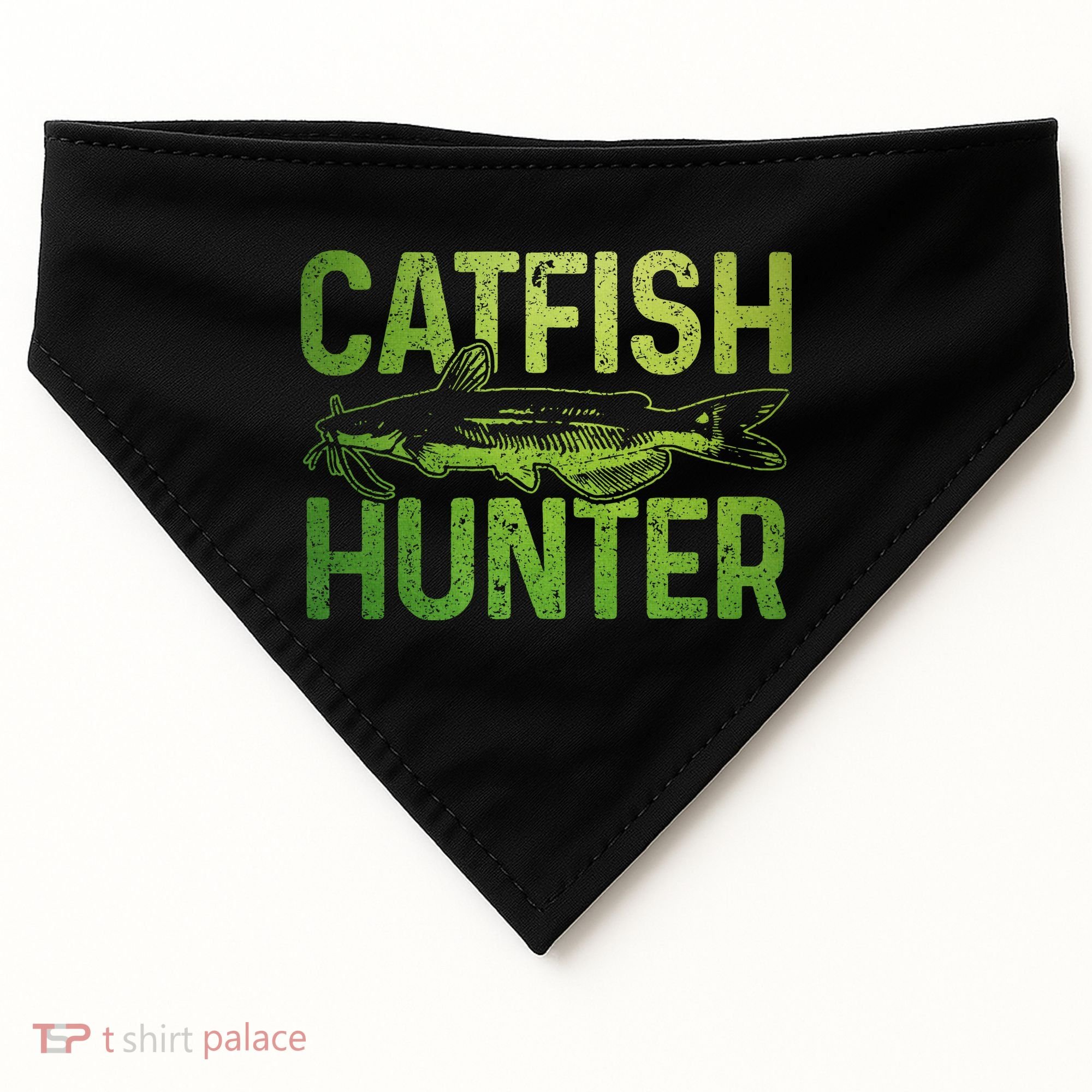 Catfish Hunter Catfishing Fishing Fisherman Gift USA-Made Doggie Bandana