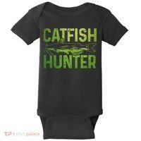 Catfish Hunter Catfishing Fishing Fisherman Gift Baby Bodysuit thumb 0