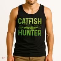Catfish Hunter Catfishing Fishing Fisherman Gift Tank Top thumb 3