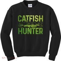 Catfish Hunter Catfishing Fishing Fisherman Gift Kids Sweatshirt thumb 0