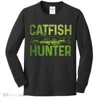 Catfish Hunter Catfishing Fishing Fisherman Gift Kids Long Sleeve Shirt thumb 0