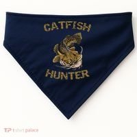 Catfish Hunter Catfish For Catfish Fisherman USA-Made Doggie Bandana thumb 0