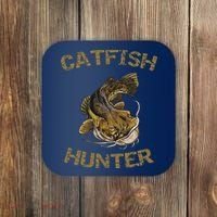 Catfish Hunter Catfish For Catfish Fisherman Coaster thumb 0
