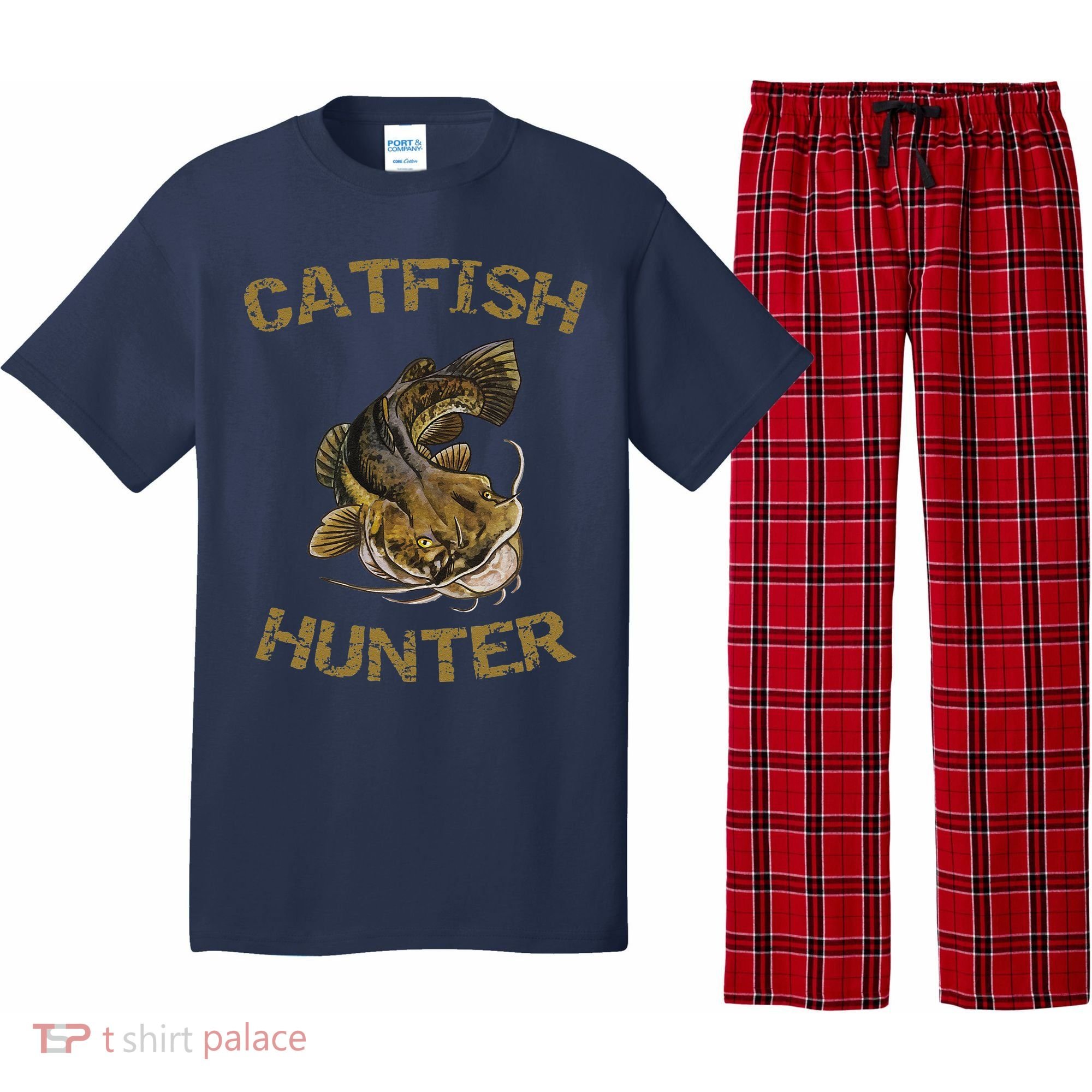 Catfish Hunter Catfish For Catfish Fisherman Pajama Set