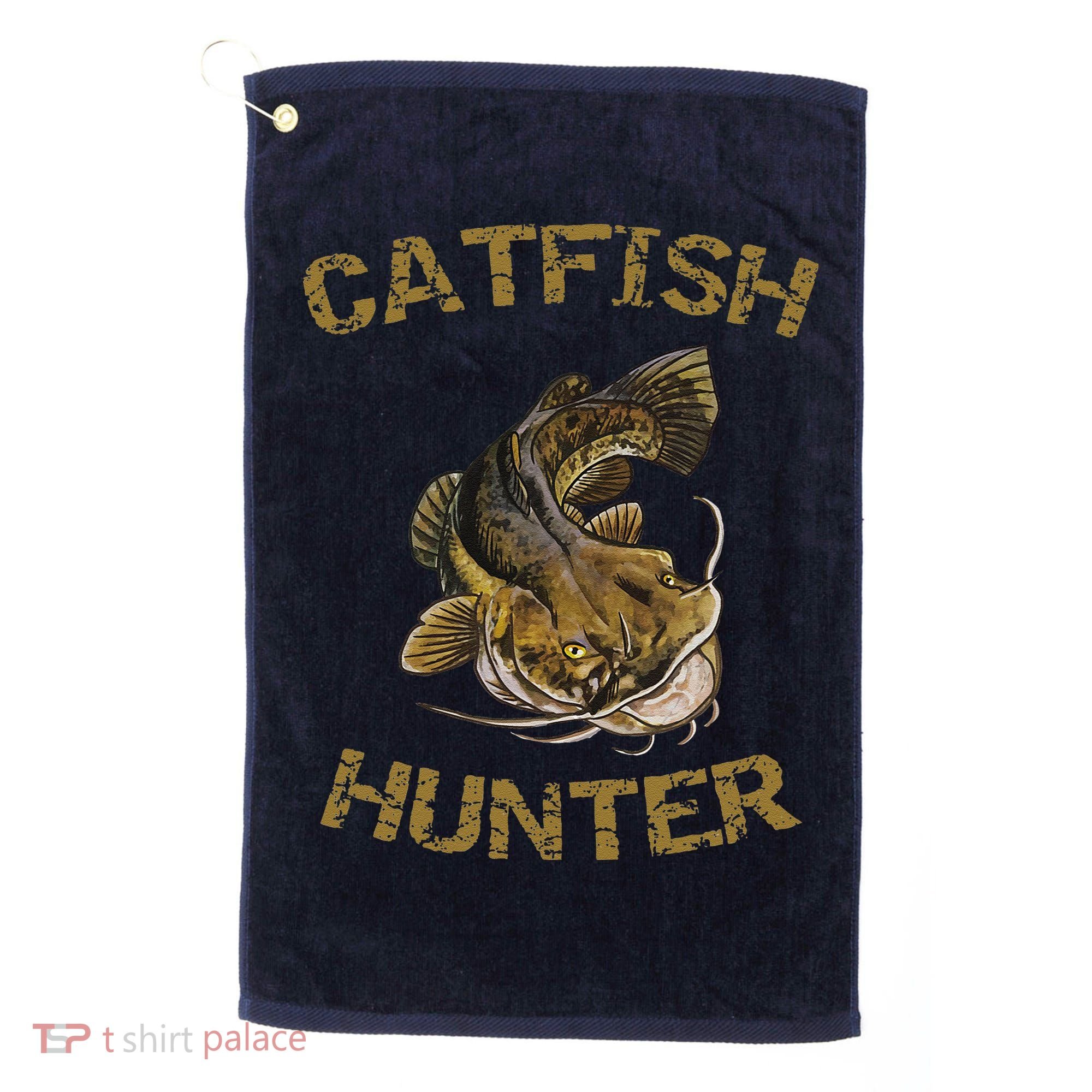 Catfish Hunter Catfish For Catfish Fisherman Golf Towel