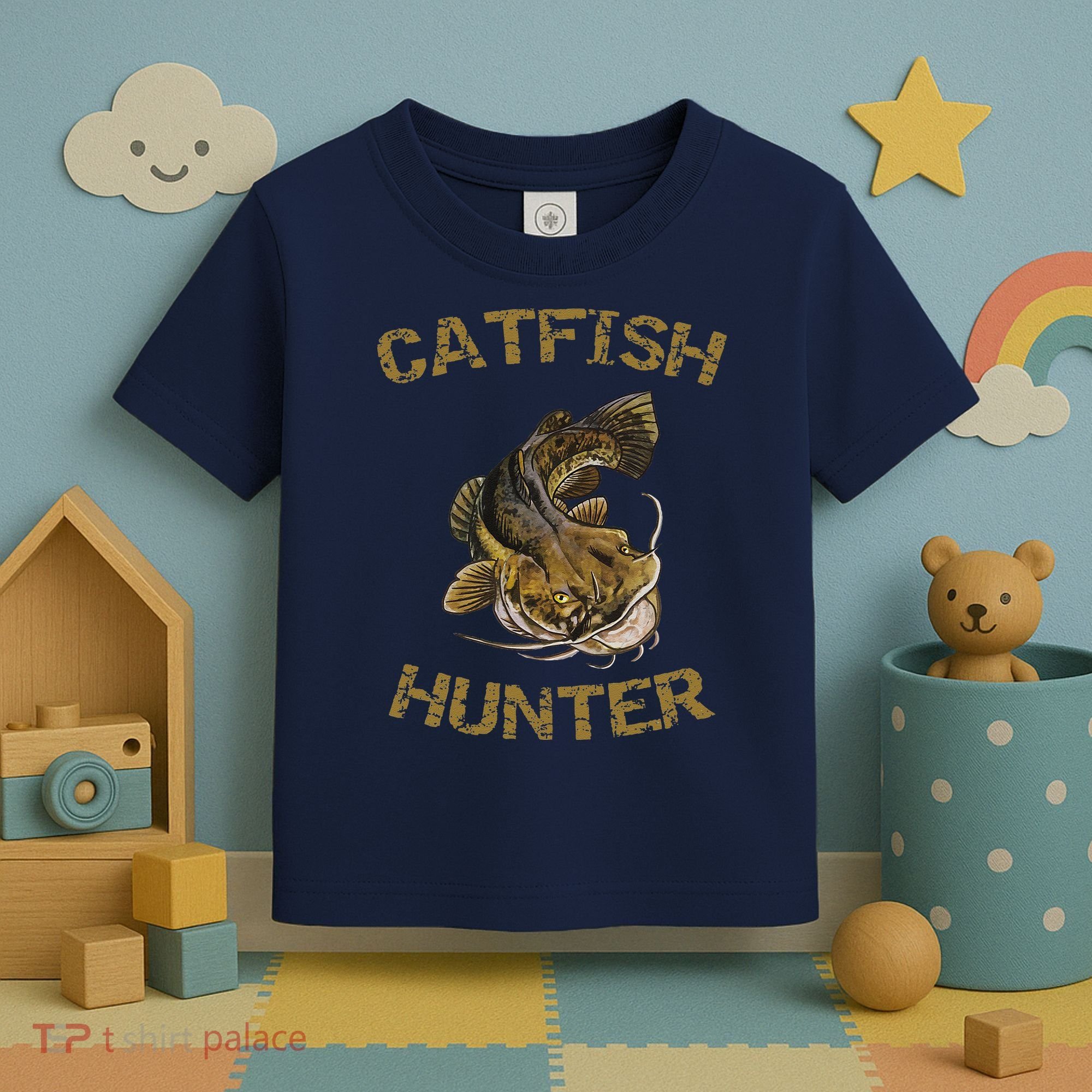 Catfish Hunter Catfish For Catfish Fisherman Toddler T-Shirt