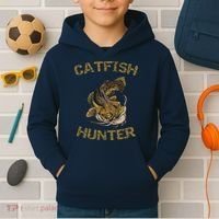 Catfish Hunter Catfish For Catfish Fisherman Kids Hoodie thumb 2