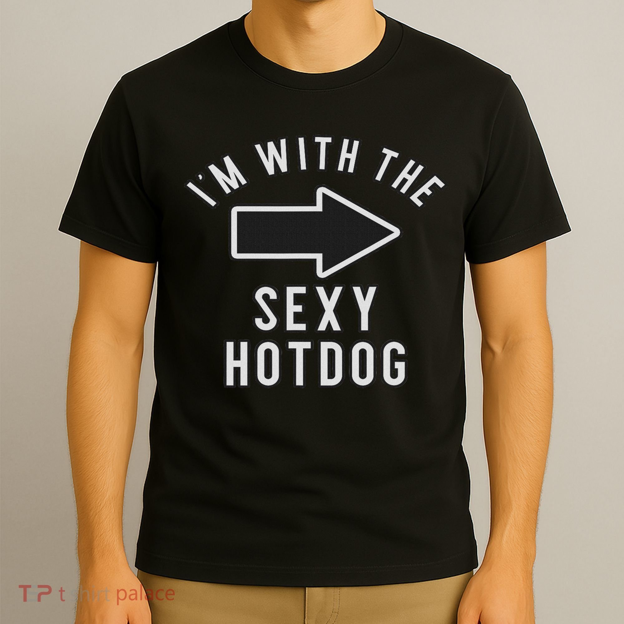 Couples Halloween Costume S I'm With The Sexy Hot Dog T-Shirt